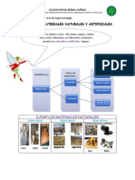 TECNOLOGIA - IDENTIFICO MATERIALES NATURALES Y ARTIFICIALES Semana Del 17 Al 21 de Mayo