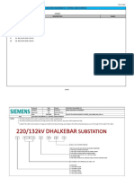 220-132kV Power and Control Cable Schedule - Dhalkebar With Comment