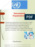 International Organizations