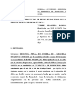 Denuncia de Tentativa de Homicidio y Otro