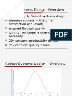 Robust Systems Design-Overview: TH ST