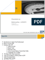 Quick Test Professional Basic Training: Presentation By: Madhusudhan, J (I054537)