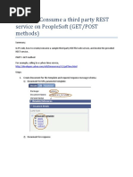 Example: Consume A Third Party Rest Service On Peoplesoft (Get/Post Methods)