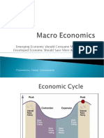 Emerging Economy Should Consume More & Save Less Developed Economy Should Save More & Consume Less