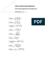 Ejercicios de Práctica de Límites Indeterminados