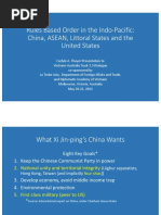 Thayer Rules Based Order in The Indo-Pacific: China, ASEAN, Littoral States and The US