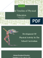 Historical Timeline of Physical Education