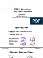 CSC2211: Algorithms Greedy Graph Algorithm