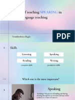 The Aim of Teaching SPEAKING