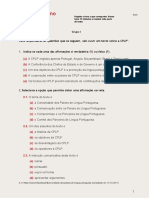 Teste de Avaliacao Treino 9º Português