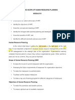 HR Planning Forecasting Module 1 and Half of Module 2