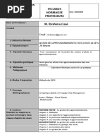 Syllabus Gestion Achats Et Approvisionnements - l3 Citl - r1