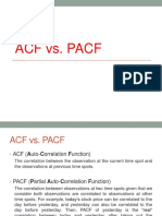 ACF Vs PACF