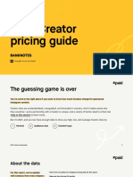 Social Media Creator Pricing Guide