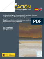Acosta, Hernández, Ramírez - Intervención Temprana en Conciencia Morfológica en Alumnado Con Trastornos en El Desarrollo Del Lenguaje