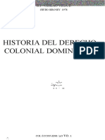 Historia Del Derecho Colonial Dominicano