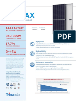 144 Layout 340-355W 17.7% 0 +5W: Multicrystalline Module