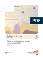 Sistema de Índices de Precios Mayoristas (SIPM) - Abril de 2021, INDEC.