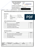 Site Test Report: Duba Power Plant (UNITS-7 TO 9) CONTRACT NO: 20721047/00 System: Location: Kks No: Date