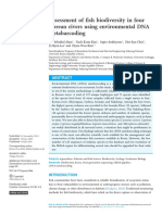 Assessment of Fish Biodiversity in Four Korean Rivers Using Environmental DNA Metabarcoding