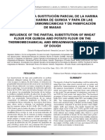 Influencia de La Sustitución Parcial de La Harina