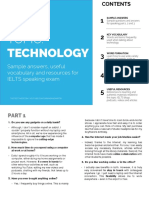 Topic: Technology: 1. Sample Answers