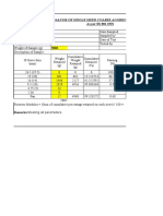 Mix Design Analysis (Metro Prop) (M20)