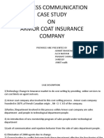 Bussiness Communication Case Study ON Armor Coat Insurance Company