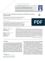 Full Scale Static and Dynamic Experiments of Hybrid CLT Concrete Composite Floor