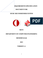 Software Requirements Specification Document For