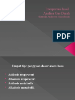 Interpretasi Hasil Analisa Gas Darah: (Formula Anderson-Hasselbach)