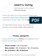 Radiometric Dating: Radioactive Decay