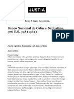 5.3 Banco Nacional de Cuba v. Sabbatino - 376 U.S. 398 (1964) - Justia US Supreme Court Center