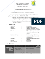 Detailed Lesson Plan in Science 10 I. Objectives: Baao Community College San Juan, Baao, Camarines Sur