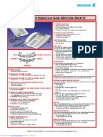 Ericsson MD110 Digital User Guide DBC4220& DBC4222 