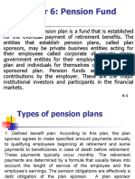 Chapter 6: Pension Fund: Definition: A Pension Plan Is A Fund That Is Established