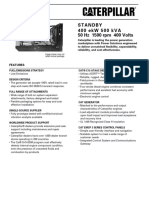 Standby 4 0 0 e K W 5 0 0 K V A 50 HZ 1500 RPM 400 Volts: Diesel Generator Set