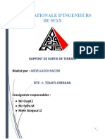 Rapport de Sortie de Terrain