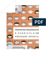 Propostas Pedagógicas e Currículo em Educação Infantil. Um Diagnóstico e A Construção de Uma Metodologia de Análise