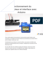 Fonctionnement Du Servomoteur Et Interface Avec Arduino