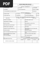 Battery Inspection Checklist: Section A - Customer Data