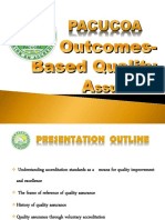 PACUCOA - Outcomes-Based Quality Assurance