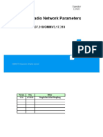 Portugal-ZTE UMTS Radio Network Parameters For SNC - RNCV3.07.310 (20100427)