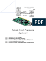 System & Network Programming: Experiment 1