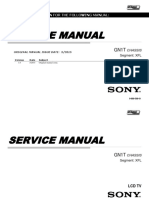 Service Manual: History Information For The Following Manual