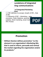 Marketing Communications: UNIT 1-Foundations of Integrated