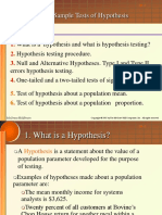 One-Sample Tests of Hypothesis: Mcgraw-Hill/Irwin