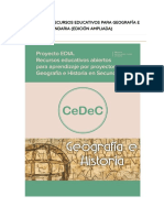 Proyecto Edia. Recursos Educativos para Geografía E Historia en Secundaria (Edición Ampliada)