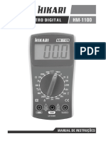 21N138 Manual Multimetro Digital HM 1100