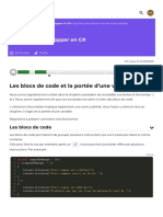 Les Blocs de Code Et La Portée D'une Variable - Apprenez À Développer en C# - OpenClassrooms - 1604839385164